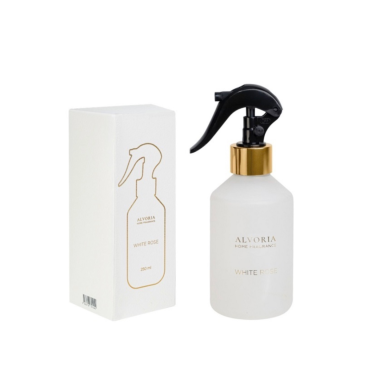 ALVORIA WHITE ROSE purškiamasis namų kvapas, 250 ml. ALVORIA WHITE ROSE purškiamasis namų kvapas, 250 ml.