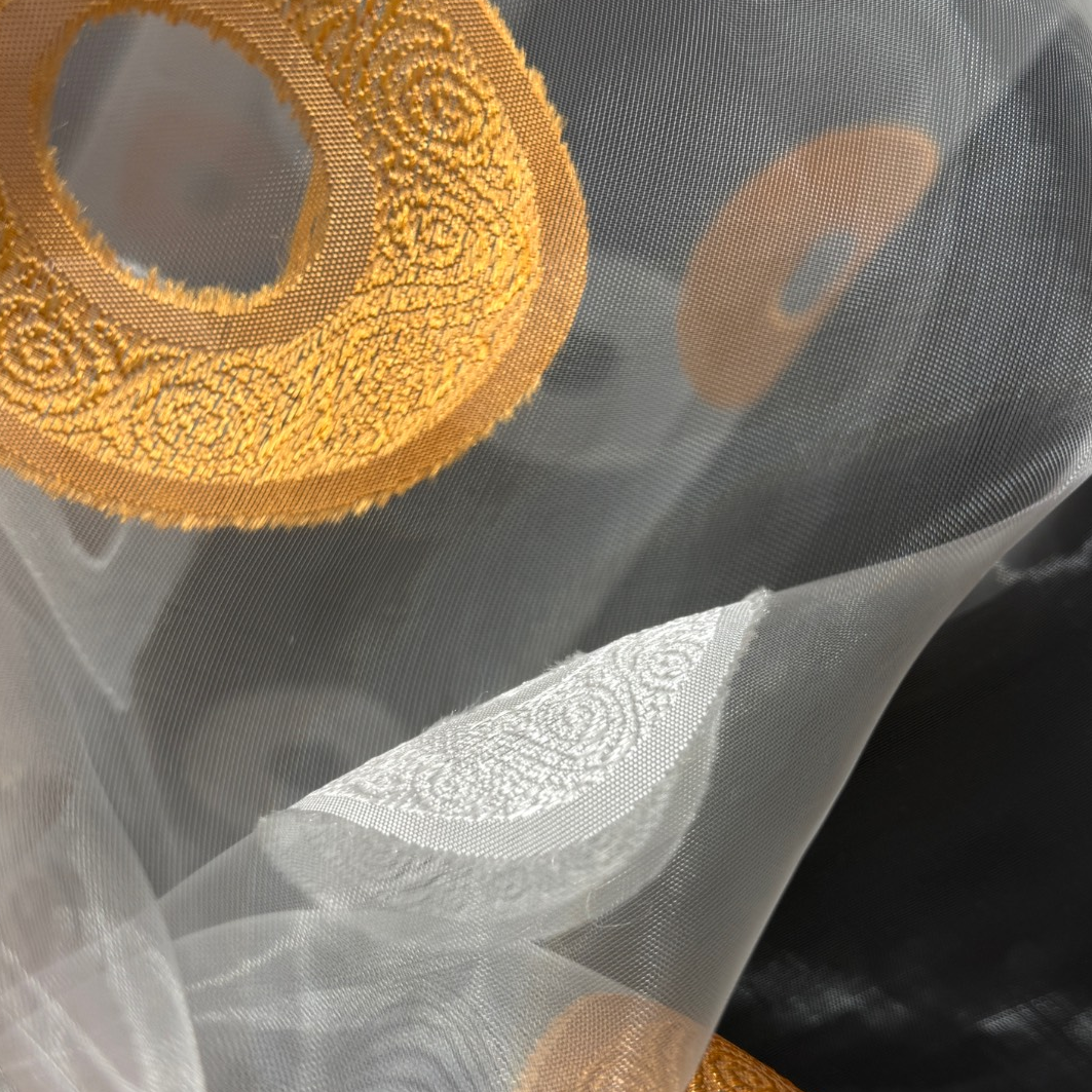 Dieninių užuolaidų audinys Organza 3 Dieninių užuolaidų audinys Organza 3