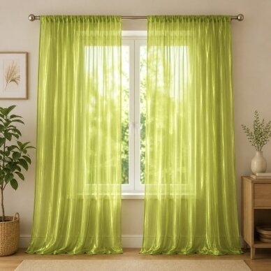 Dieninių užuolaidų audinys, Organza