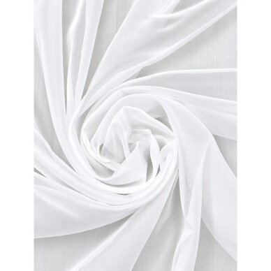 Dieninių užuolaidų audinys Voile Optic White 1