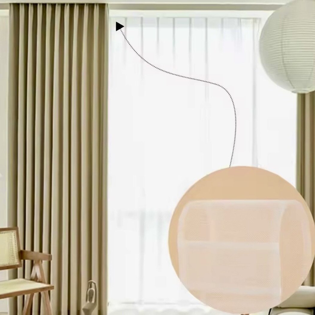 Juostelė užuolaidoms, permatoma Juostelė užuolaidoms, permatoma