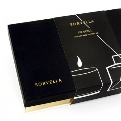 Rinkinys Sorvella – Namų kvapas 120ml + žvakė 170 g – Istanbul 2 Rinkinys Sorvella – Namų kvapas 120ml + žvakė 170 g – Istanbul 2