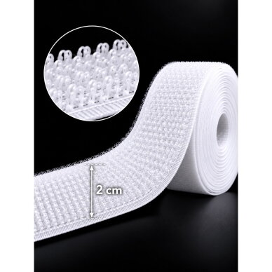 VELCRO juostelė – šiurkščioji pusė, 2 cm. VELCRO juostelė – šiurkščioji pusė, 2 cm.