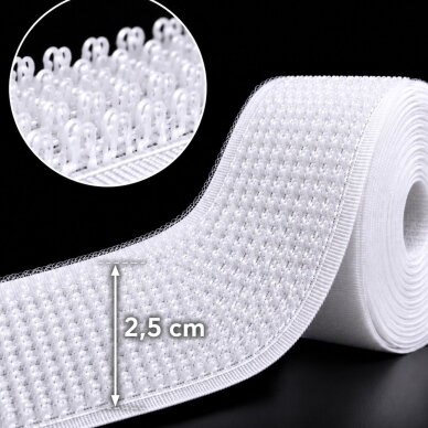 VELCRO juostelė – šiurkščioji pusė, 2,5 cm VELCRO juostelė – šiurkščioji pusė, 2,5 cm